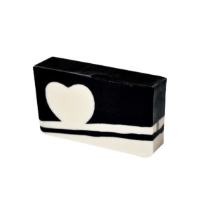 Mydło serce black & white 10 kostek x 100 g